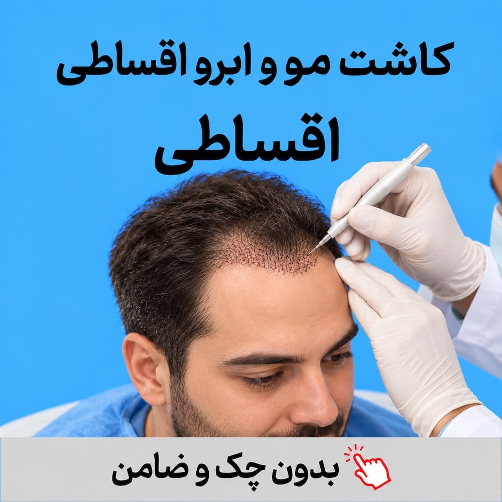 کاشت مو و ابرو اقساطی